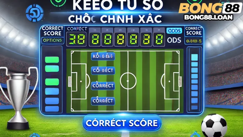 Ưu thế khi chơi kèo tỷ số chính xác tại Bong88